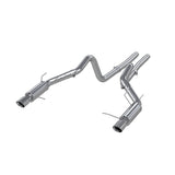 11-14 Ford Mustang GT 5.0L MBRP S7264AL 3in Dual Split Rear Race Version Cat Back Exhaust System