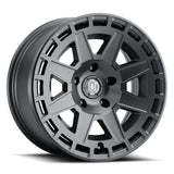 21-24 Ford Bronco ICON 3217858347SB Compass 17x8.5 6x5.5 0mm Offset 4.75in BS Satin Black Wheel