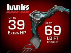 11-14 Ford F-150 V6 Banks Power 41870 Ram-Air High-Performance Intake System with Oiled Filter