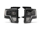 09-14 Ford F-150 Raxiom T544003 G4 Projector Headlights- Black Housing (Clear Lens)