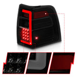 07-17 For Expedition ANZO 311409 LED Taillights w/Light Bar Black Housing Smoke Lens