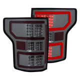 18-20 Ford F-150 ANZO 321339 Full LED Tail Light - Chrome Smoke Lens (Red Light Bar)