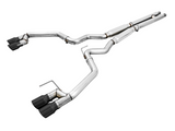 18-23 Ford Mustang GT (S550) AWE Tuning 3020-43072 Cat-back Exhaust-Track Edition(Quad Diamond Black Tip