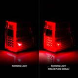 07-17 For Expedition ANZO 311410 LED Taillights w/Light Bar Chrome Housing Red/Clear Lens