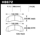 10-20 Ford F-150 / 15-20 Ford Expedition Hawk Performance HB672Z.714 Performance Ceramic Front Street Brake Pad