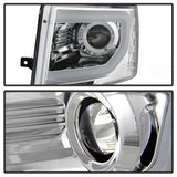 09-14 Ford F-150 Spyder 5077585 Projector Headlights Halogen Model- Light Bar DRL Chrome