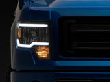 09-14 Ford F-150 Raxiom T566367 Axial Series Headlights w/ LED Bar- Blk Housing (Clear Lens)