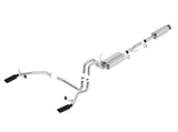 11-14 Ford F-150 5.0L V8 Borla 140416BC Cat-Back Exhaust System S-Type 4in Tips Single Split Rear Exit