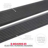 09-14 Ford F-150 Go Rhino 20412680PC 4DR E-BOARD E1 Electric Running Board Kit (No Drill) - Tex. Blk