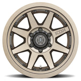 21-23 Ford Bronco / 19-23 Ford Ranger ICON 21817859057BR Rebound Pro 5.75in BS 17x8.5 6x5.5 25mm Offset 95.1mm Bore Bronze Wheel