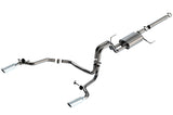 21-22 Ford F-150 Powerboost V6 3.5L Borla 140903 2WD & 4WD 4DR 3in, 2.25in S-TYPE Catback w/Chrome Tip