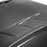 18-23 Ford Mustang GT Anderson Composites AC-HD18FDMU-SA-DS Type-SA Style Heat Extractor Double Sided Carbon Fiber Hood