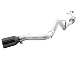 21-23 Ford Bronco V6 2.3L & 2.7L AWE Tuning 3015-23789 0FG Single Rear Exit Exhaust w/ Diamond Black Tip & Bash Guard