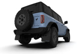 21-23 Ford Bronco Rally Armor MF85-RB-PL-COR Black Mud Flap w/ Cy Orange Logo (Plastic Bumper + RB)