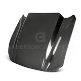 18-23 Ford Mustang Anderson Composites AC-HD18FDMU-CJ-DS 4in Double Sided Type-CJ Carbon Fiber Cowl Hood