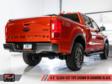 19-23 Ford Ranger AWE Tuning 3015-23064 0FG Performance Exhaust System w/Diamond Black Tips & Rock Guard