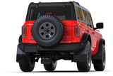 21-23 Ford Bronco Rally Armor MF85-NO-ST-MBK Black Mud Flap w/ Metallic Black Logo (Steel Bumper - NO Rptr/Sprt - NO RR/RB)