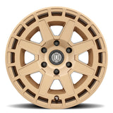 21-23 Ford Bronco ICON 3217858347BS Compass 17x8.5 6x5.5 0mm Offset 4.75in BS Satin Brass Wheel