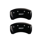 15-20 Ford Mustang MGP 10200SMGPBK 4 Caliper Covers Engraved Front & Rear MGP Black Finish Silver Character