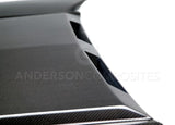 15-17 Ford Mustang Anderson Composites AC-HD15FDMU-AB-DS Ram Air Double Sided Hood