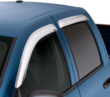 19-23 Ford Ranger AVS 684387 Crew Cab Ventvisor Outside Mount Window Deflectors 4pc - Chrome