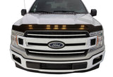 15-20 Ford F-150 AVS 753096 Aeroskin Low Profile Hood Shield w/ Lights - Black