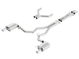 15-17 Ford Mustang GT V8 5.0L Borla 140629 MT/AT 3in Pipe 4in Tip S-Type Cat-Back Exhaust System