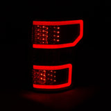 18-20 Ford F-150 ANZO 321340 Full LED Tail Lights - Chrome (Red Light Bar)