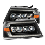 04-08 Ford F-150 (No 2004 Heritage) AlphaRex 880128 NOVA-Series LED Proj HL Alpha-Blk w/Actv Lgt / Seq. Sig