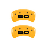 2015 Ford Mustang MGP 10203RM52YL Rear set 2 Caliper Covers Engraved Rear 2015/50 Yellow Finish Black Character