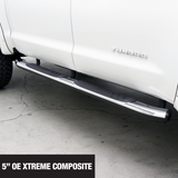 04-23 Ford F-150/Rator Go Rhino 680087C 5in OE Xtreme Composite SideSteps-Chrome-87in