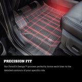 04-08 Ford F-150 SuperCrew Cab Husky Liners 51801 Pickup X-act Contour Rear Floor Liner (Black)