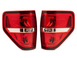 09-14 Ford F-150 Raxiom T542865 Styleside Tail Lights- Chrome Housing -Red/Clear Lens