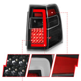 07-17 For Expedition ANZO 311408 LED Taillights w/Light Bar Black Housing Clear Lens