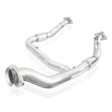 15-20 Ford F-150 2.7L / 3.5L Stainless Works FT16ECODPCAT 3in Downpipe High-Flow Cats Y-Pipe Factory Connection