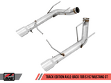 11-14 Ford Mustang V8 5.0L AWE Tuning 3020-32040 S197 Axle-back Exhaust - Track Edition (Chrome Silver Tips)