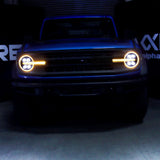 21-23 Ford Bronco / 22-23 Bronco Raptor AlphaRex 880260 NOVA-Series LED Projector Headlights Black