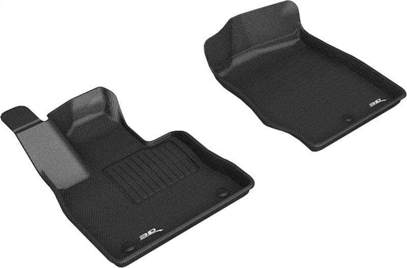 3D MAXpider 20-22 Ford Explorer Kagu 1st Row Floormat - Black Floor Mats - Rubber 3D MAXpider