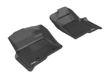 3D MAXpider 2010-2014 Ford F-150 Regular/Supercab/Supercrew Kagu 1st Row Floormat - Black Floor Mats - Rubber 3D MAXpider