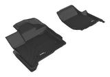 3D MAXpider 2015-2020 Ford F-150 Supercab Kagu 1st Row Floormat - Black Floor Mats - Rubber 3D MAXpider