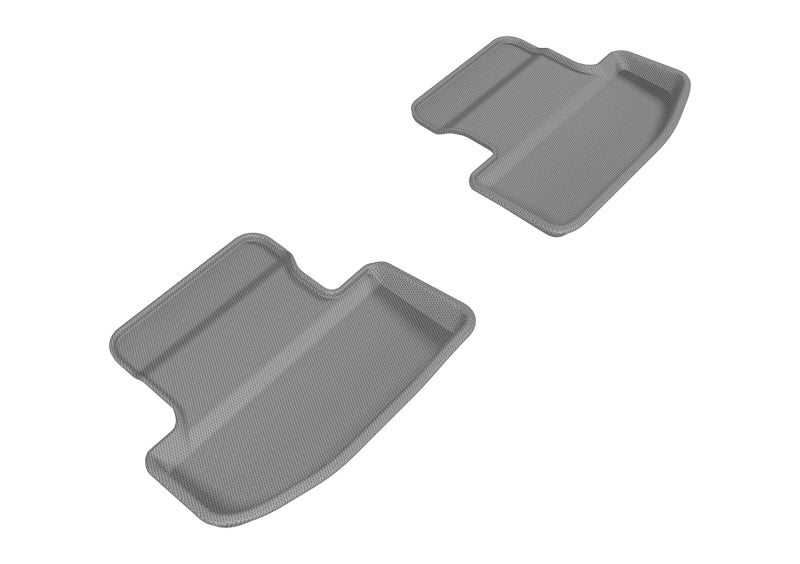 3D MAXpider 2015-2020 Ford Mustang Kagu 2nd Row Floormats - Gray Floor Mats - Rubber 3D MAXpider