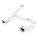 15-17 Ford F-150 V6 2.7L Stainless Works FT15ECODPCAT Downpipe 3in High-Flow Cats Y-Pipe Factory Connection