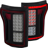 15-17 Ford F-150 ANZO 311263 LED Taillights Red/Smoke