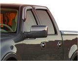 04-08 Ford F150 SuperCrew / Crew Cab AVS 684443 Ventvisor Outside Mount Front & Rear Window Deflectors 4pc - Chrome