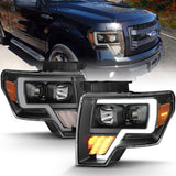 09-14 Ford F-150 ANZO 111445 Projector Light Bar G4 H.L. Black Amber