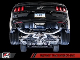 15-17 Ford Mustang V8 5.0L AWE Tuning 3020-33030 Cat-back Exhaust -Track Edition (Diamond Black Tips)