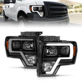 09-14 Ford F-150 ANZO 111443 Projector Light Bar H.L Black Amber