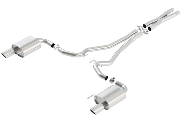 その他 21 15-17 Ford Mustang GT V8 5.0L MT/AT Borla 140590 S-Type Cat-Back