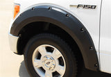 09-14 Ford F-150 Lund RX312S RX-Rivet Style Smooth Elite Series Fender Flares -Black 4 Pc.