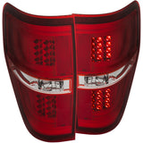 09-14 Ford F-150 ANZO 311260 LED Taillights Red/Clear